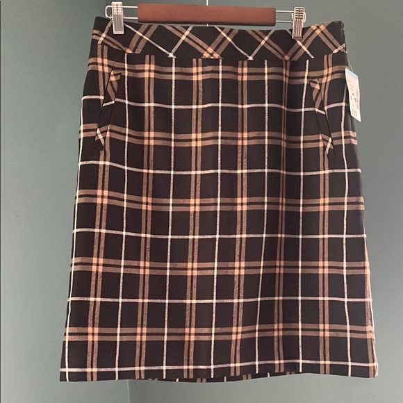 Y2K Laura Scott Plaid Lined Skirt Medium NWT preppy NWT - Picture 1 of 6
